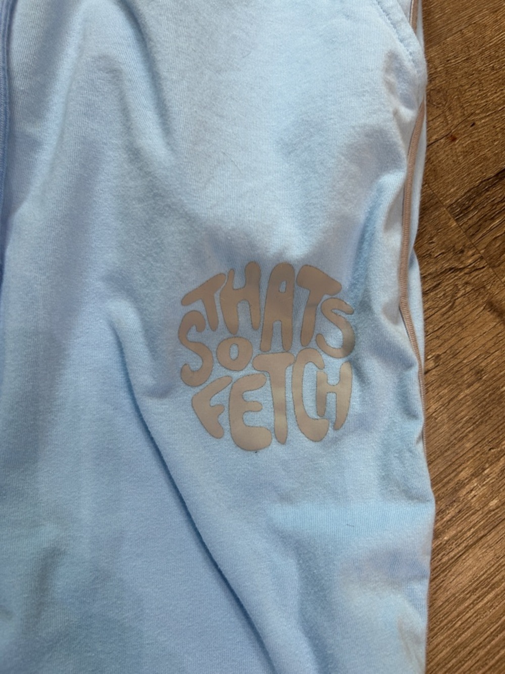 Light Blue Drawstring Wide-Leg Sweatpants - Picture 2 of 8